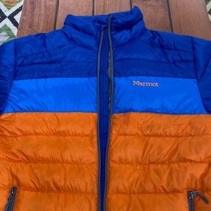 Lightly Worn 800 Down Fill Marmot “puffy” zip up